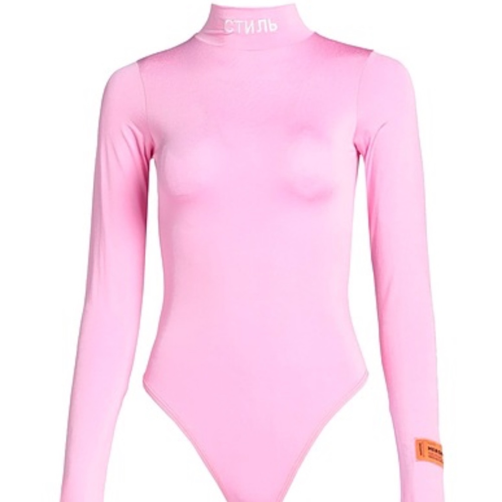 Heron Preston Стиль Pink Bodysuit